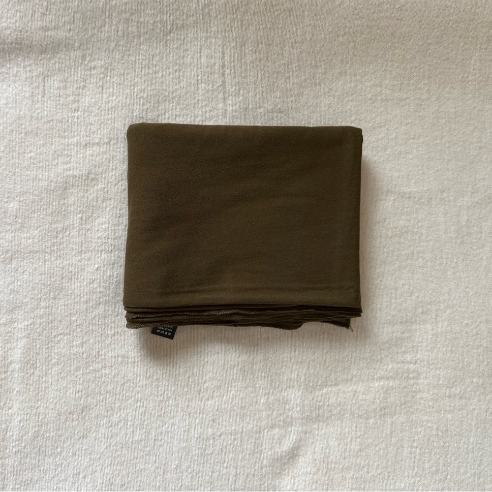 100% cotton jersey hijab dark olive green